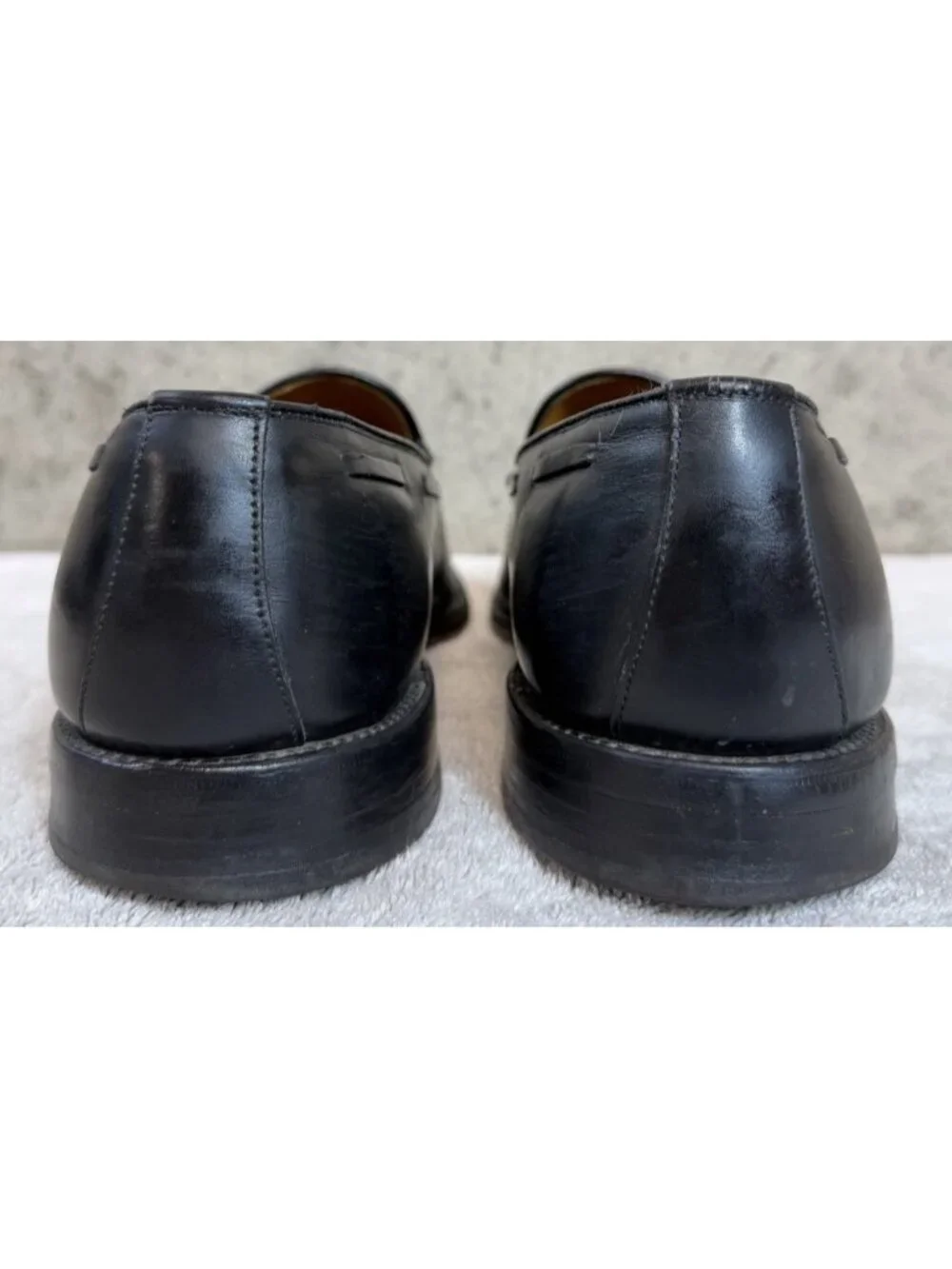 Allen Edmonds Iconic GRAYSON Mens Black Leather Tassel Loafers 11D Made in USA